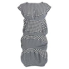 Junya Watanabe Comme des Garçons Spring 2010 Black and White Houndstooth Dress