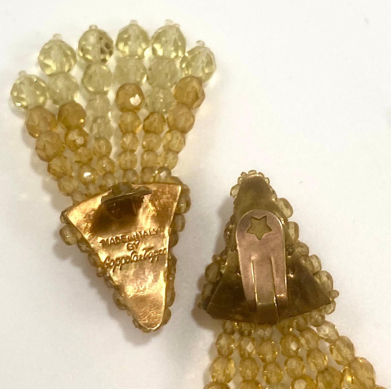 Coppola e Toppo  Set di collana e orecchini a cascata in vendita 3