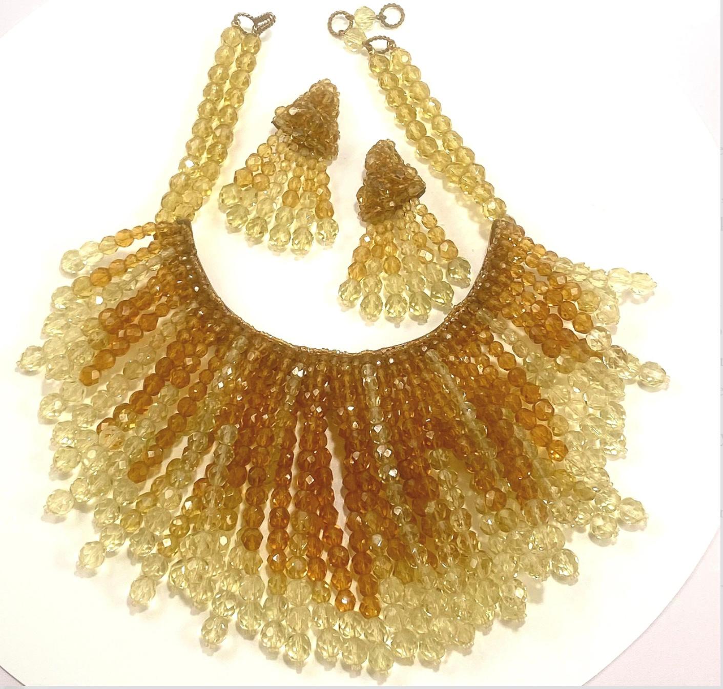 Coppola e Toppo  Set di collana e orecchini a cascata in vendita 4