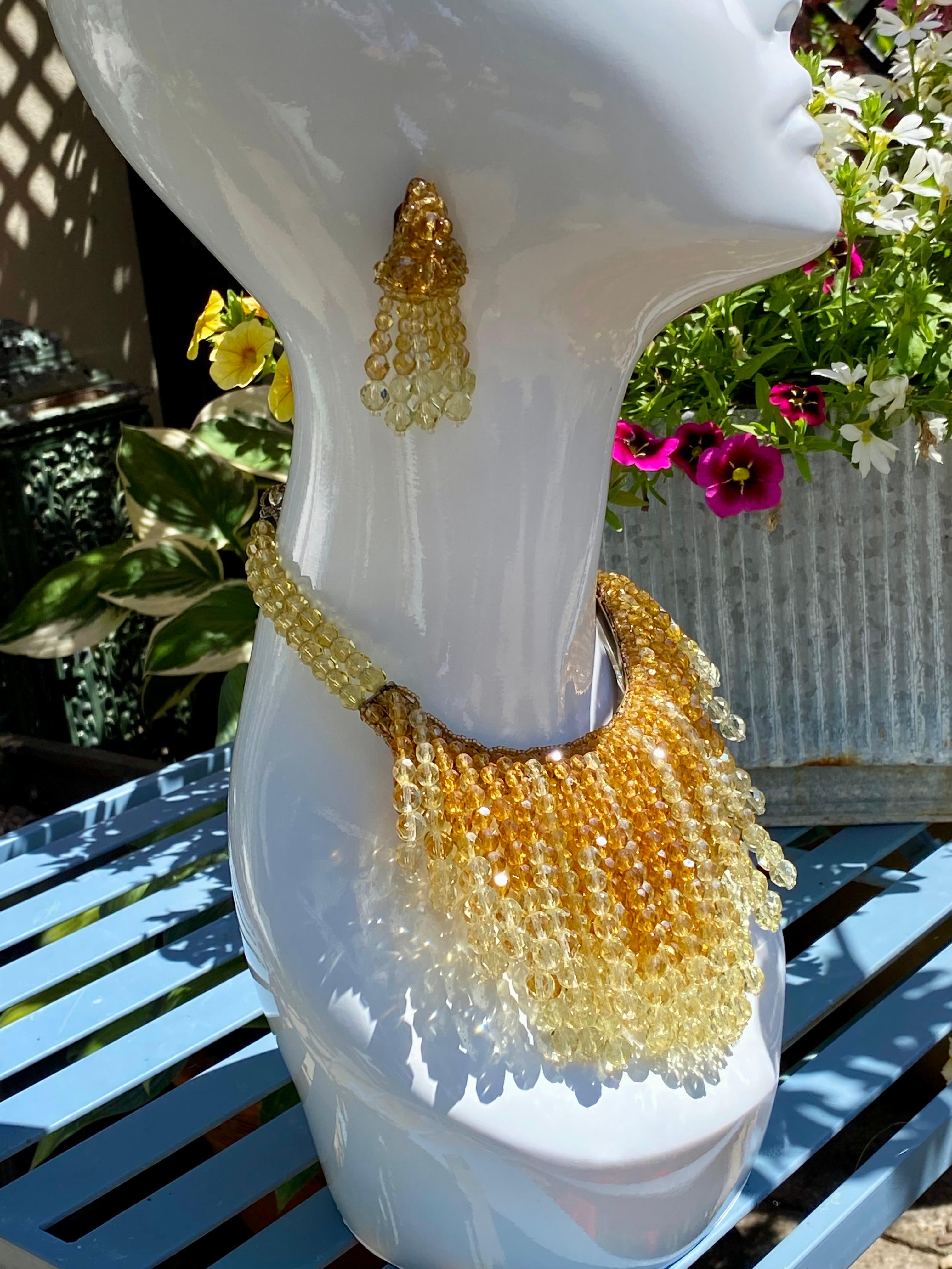 Coppola e Toppo  Collier et boucles d'oreilles cascade Bon état - En vente à Warminster, GB
