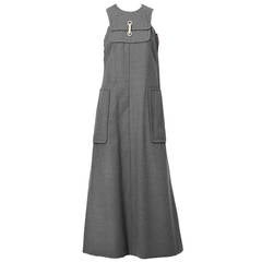 Geoffrey Beene Grey Flannel Gown