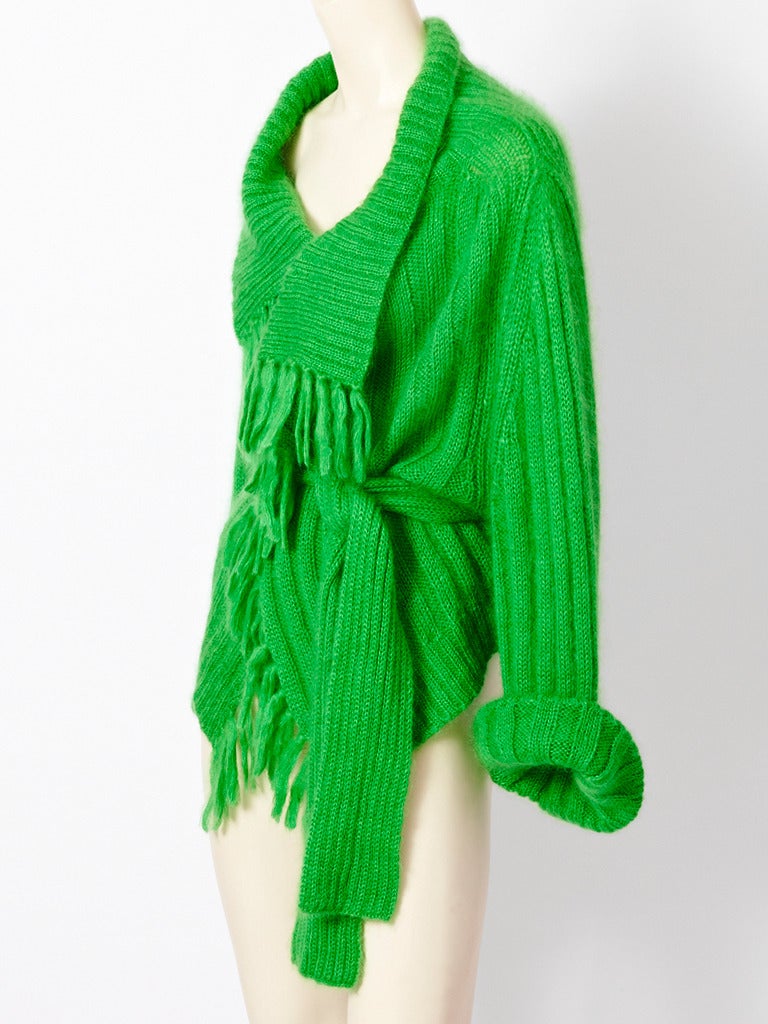 Sonia Rykiel Belted Cardigan With Fringe