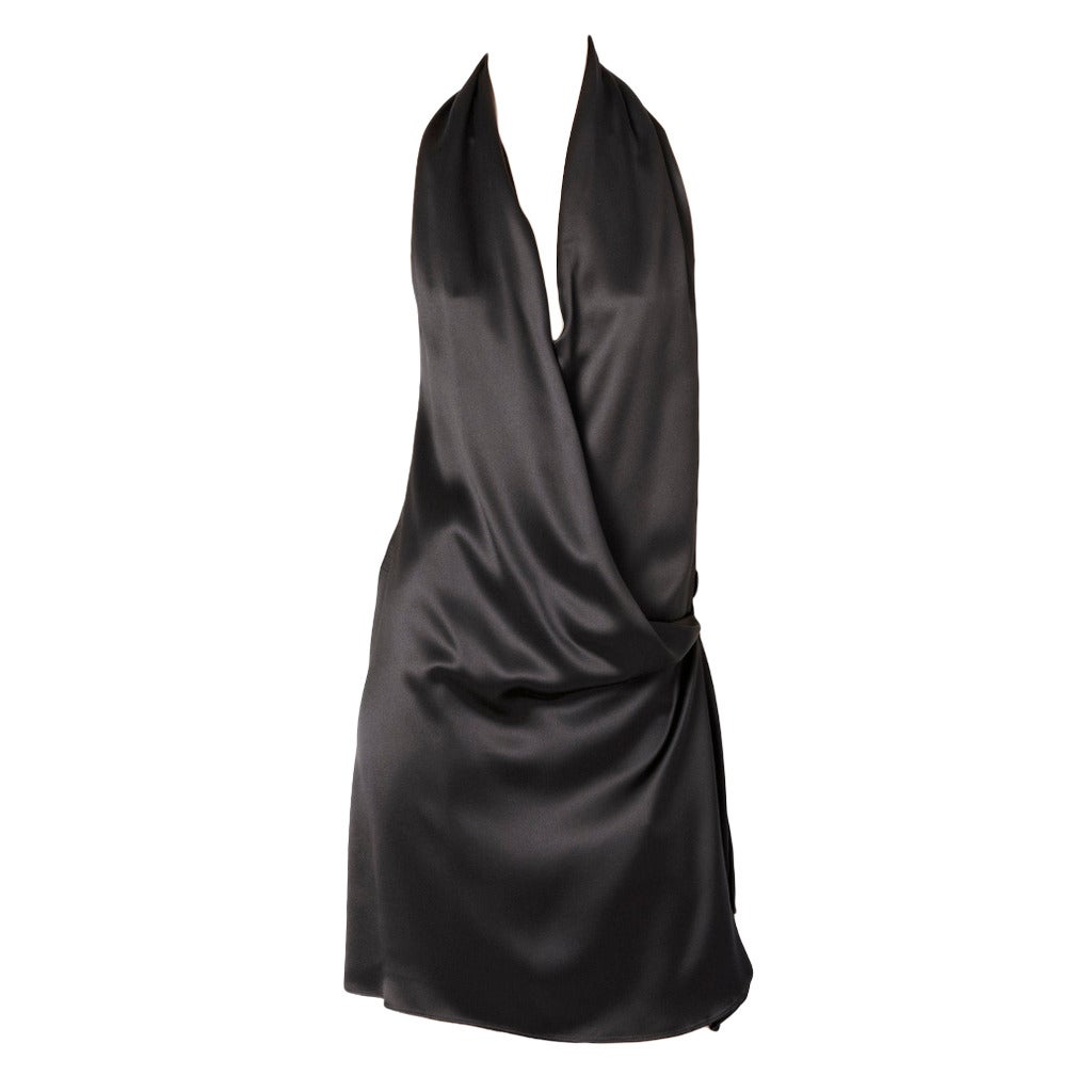 Martin Margiela For Hermes Satin Cocktail Dress