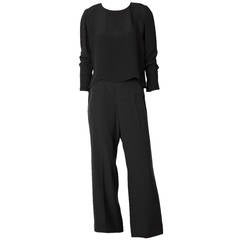 Chanel Silk Crepe Pant Ensemble