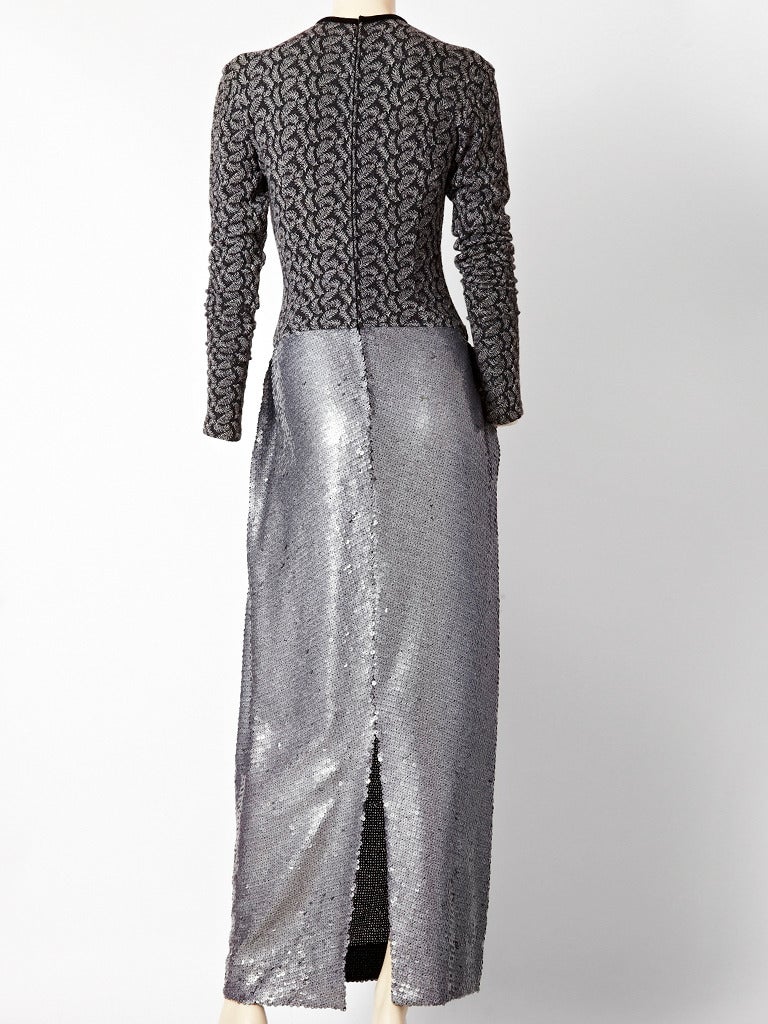 Gray Koos Van Den Akker Sequined and Knit Dress