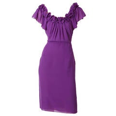 John Galliano for Dior Silk Crepe Dress