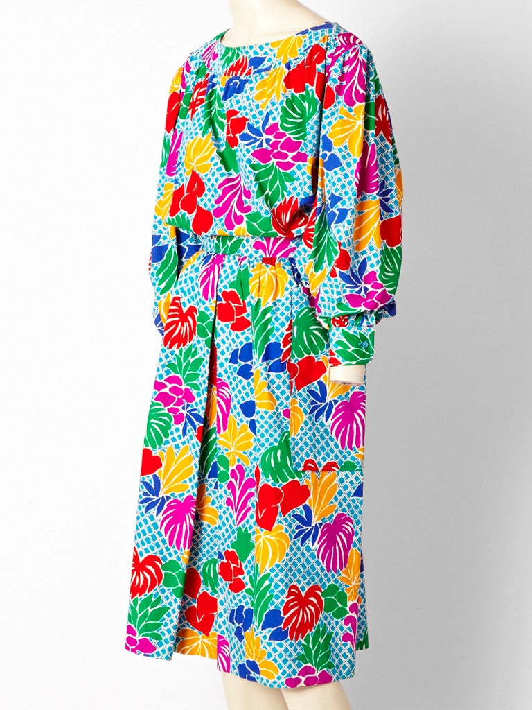 Yves Saint Laurent "Matisse" Print Ensemble