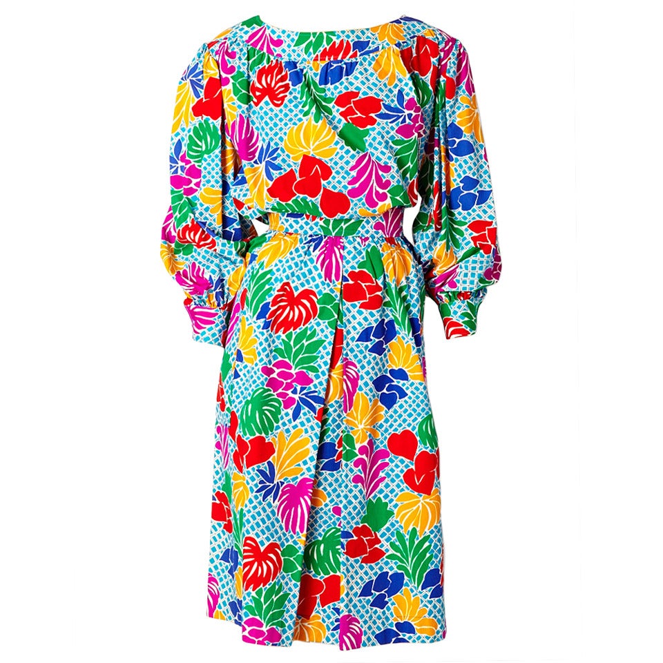 Yves Saint Laurent "Matisse" Print Ensemble