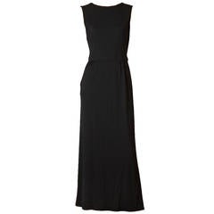 Geoffrey Beene Wool Jersey Dress With Cut Out Back