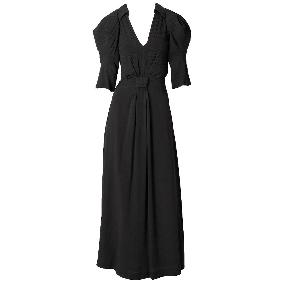 Gucci Crepe 1940's Inspired Gown at 1stDibs | gucci 1940
