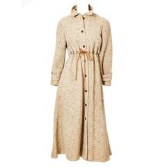 Vintage Geoffrey Beene Wool Tweed Coat