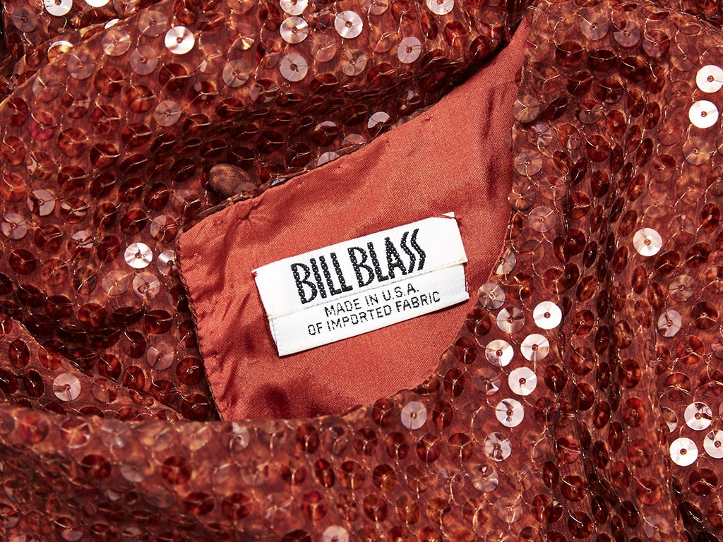 Women's Bill Blass Sequined Cocktail Dress