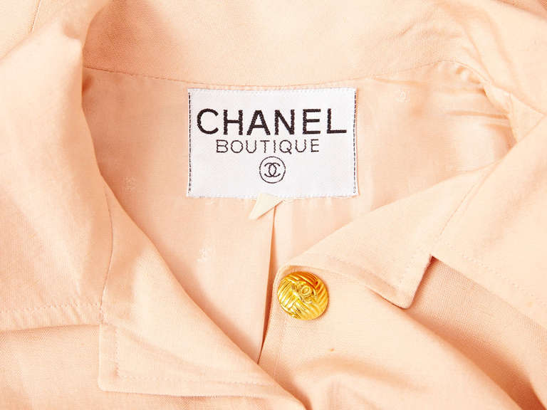 Women's Chanel Safari Style Short Suit