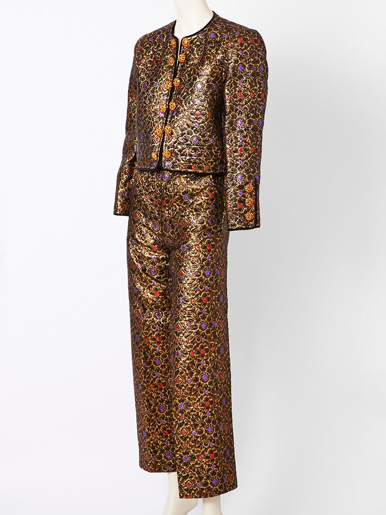 Yves Saint Laurent Brocade Dinner Suit at 1stDibs