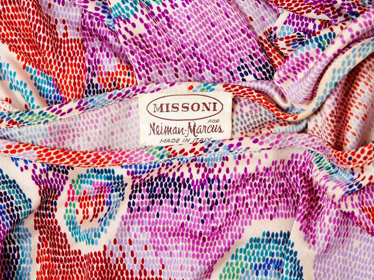 Women's Missoni Printed Silk Knit Day Dress