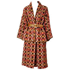 Vintage Bonnie Cashin Wool Jacquard Belted Suit