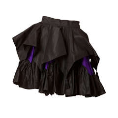 Angelo Tarlazzi Taffeta Tiered Mimi Skirt