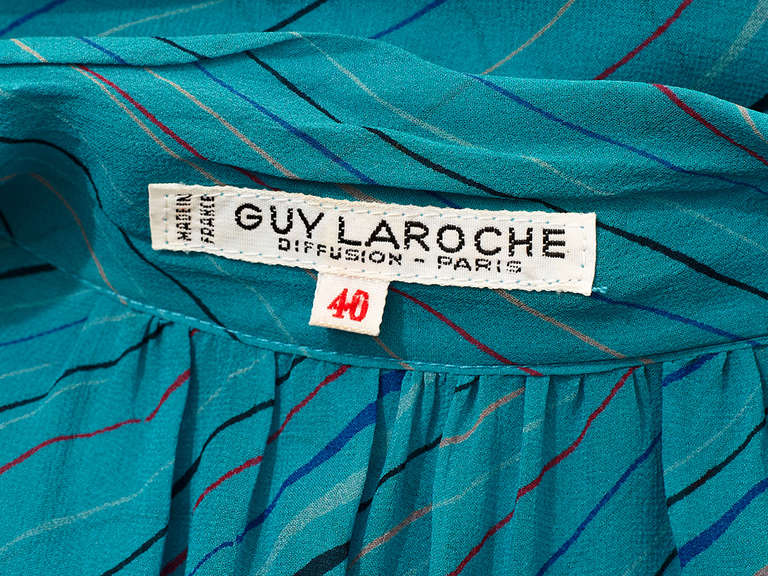 Women's Guy Laroche Printed Chiffon Maxi Dress