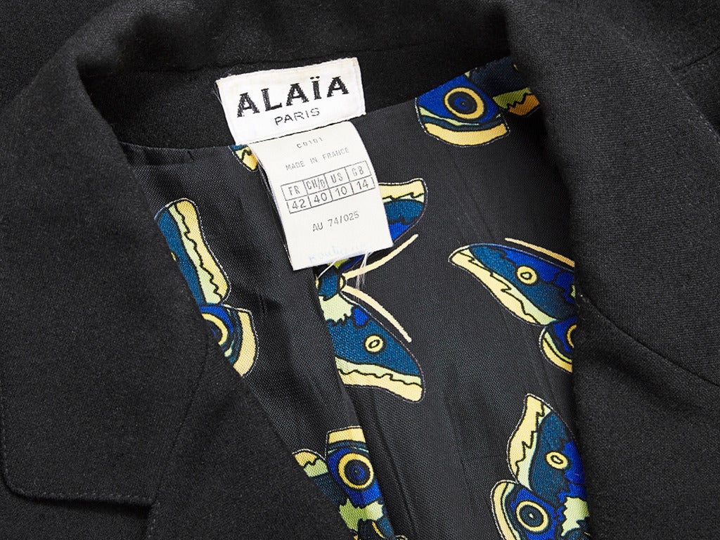 Alaia Fitted Wool Jacket In Excellent Condition In New York, NY
