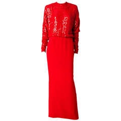 Galanos Beaded Gown
