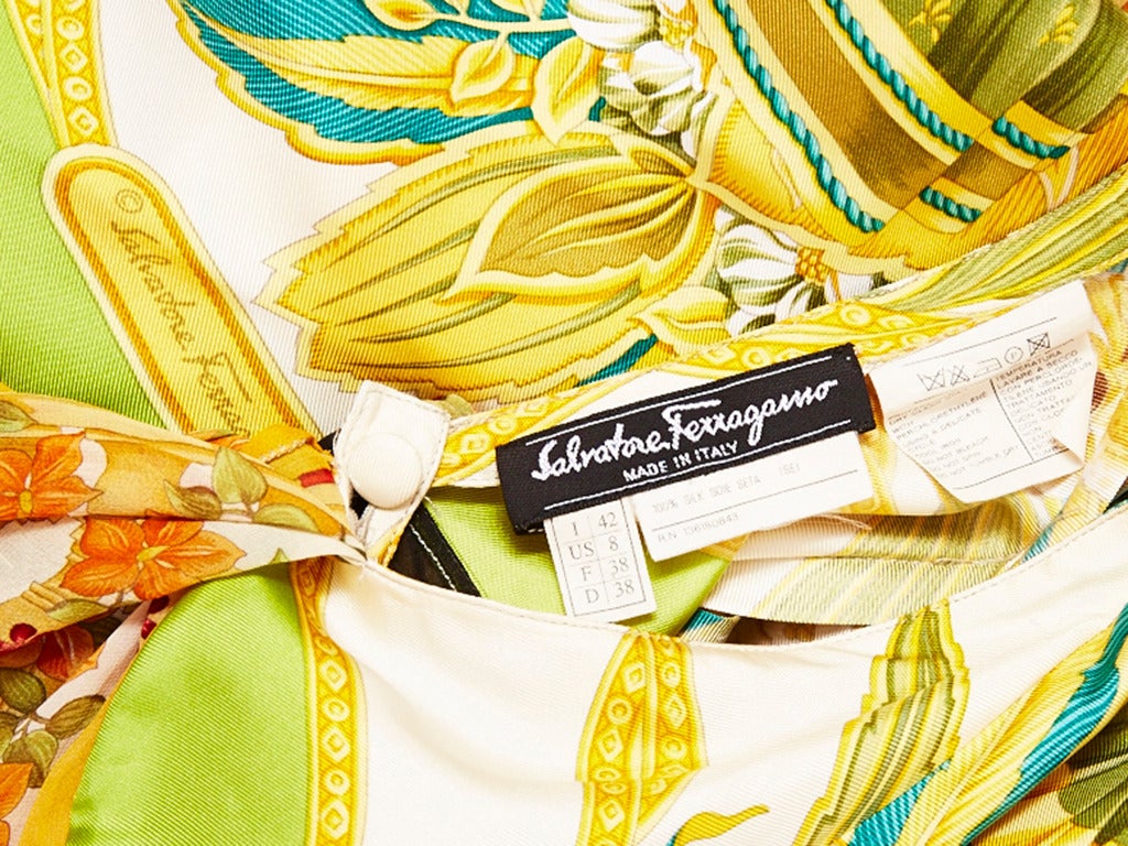 Women's Ferragamo Silk Scarf Dress