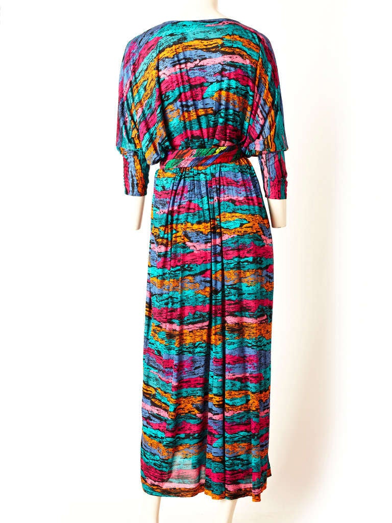 Missoni Multicolored Silk Knit Dress In Excellent Condition In New York, NY