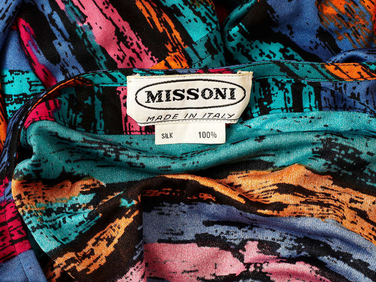 Women's Missoni Multicolored Silk Knit Dress