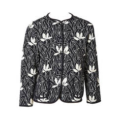 Yves Saint Laurent Floral Knit Cardigan 5