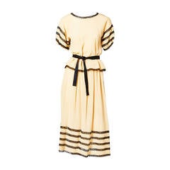 Geoffrey Beene Silk Plisse and Lace Ensemble