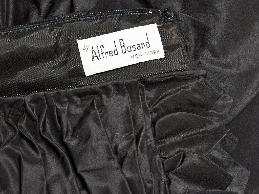 Alfred Bosand Strapless Taffeta Gown at 1stDibs