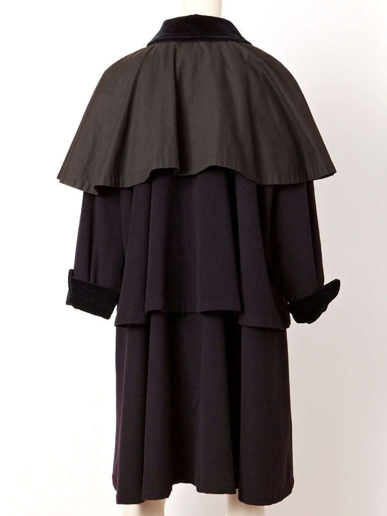 Women's Yves Saint Laurent Tiered Coat