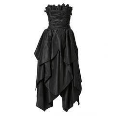 Alfred Bosand Strapless Taffeta Gown 11