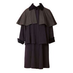 Yves Saint Laurent Tiered Coat