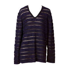 Yves Saint Laurent Oversize V Neck Sweater