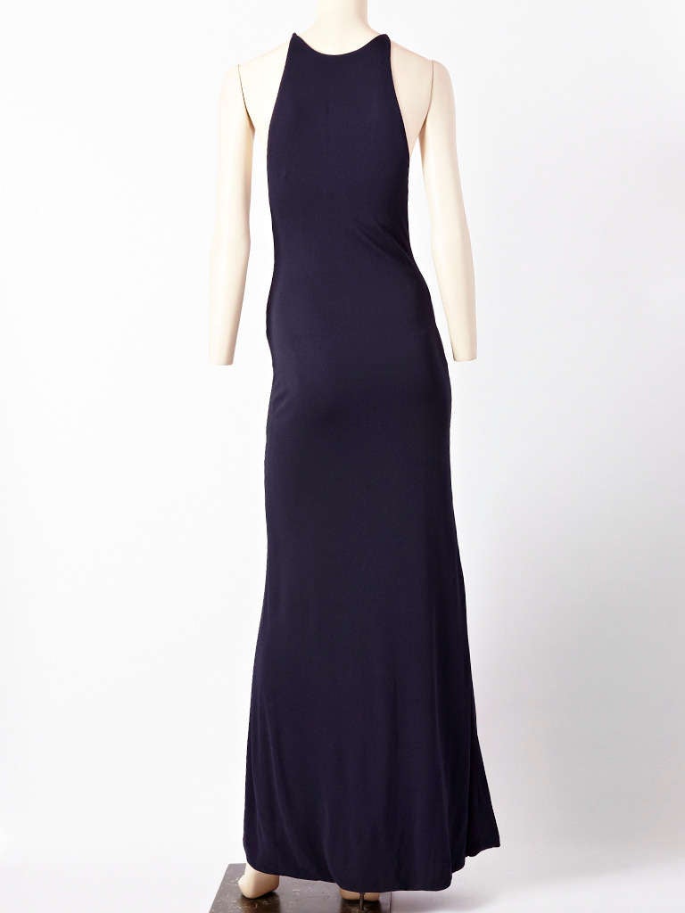 Halston Jersey Gown and Cape 1