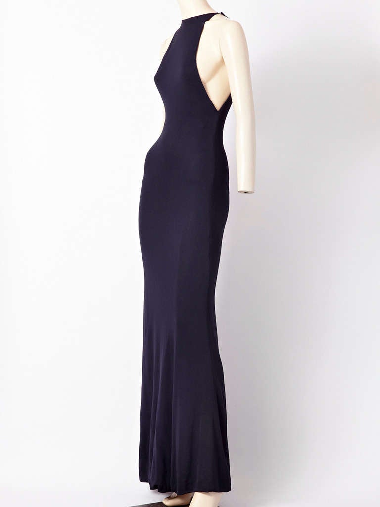 Halston Jersey Gown and Cape In Excellent Condition In New York, NY