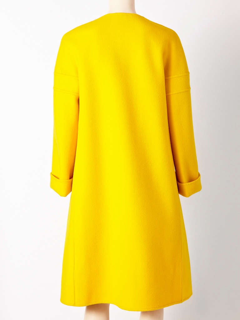 valentino yellow coat