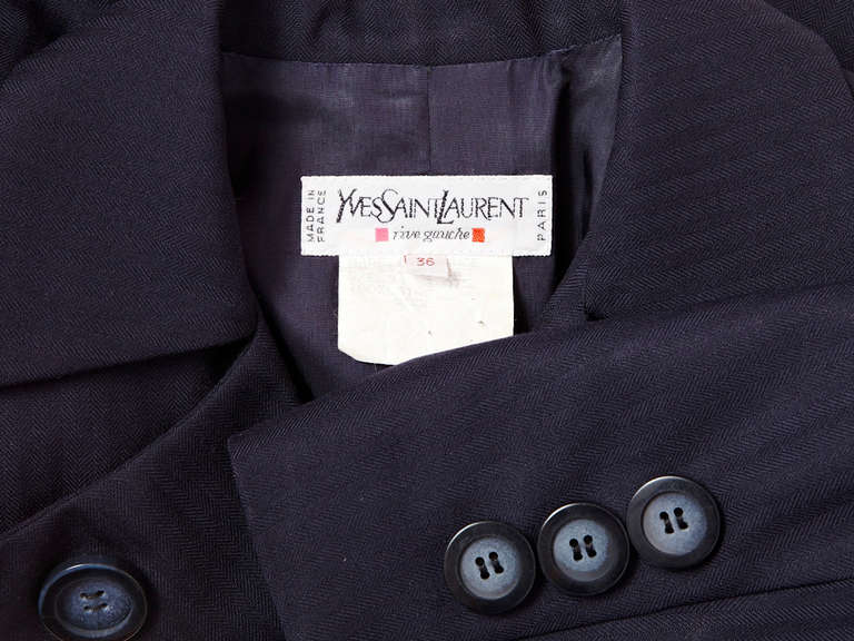 Women's Yves Saint Laurent Pant Suit With Cropped Jacket