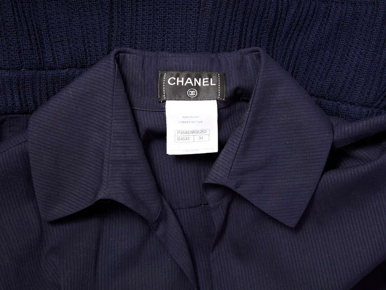 Chanel Navy Blue Jumpsuit In Excellent Condition In New York, NY