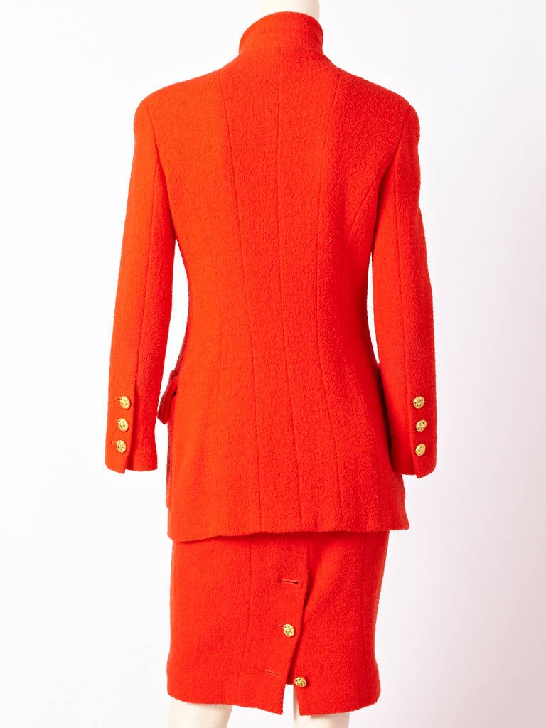 Chanel Wool Boucle Suit In Excellent Condition In New York, NY