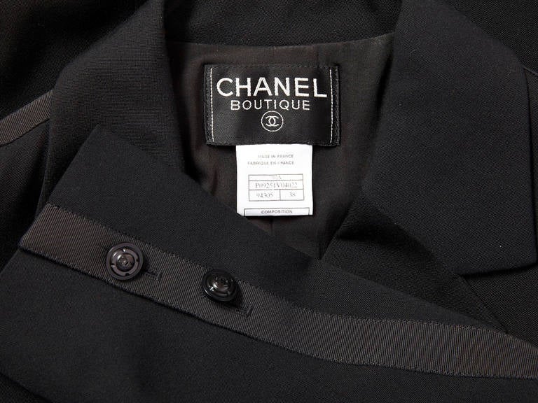 Chanel Fitted Jacket With Grosgrain Detail at 1stDibs