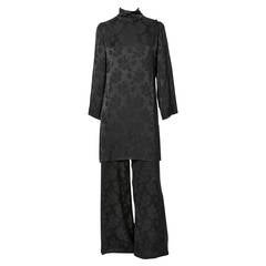 Vintage Yves Saint laurent Chinese Collection Tunic and Pant Ensemble
