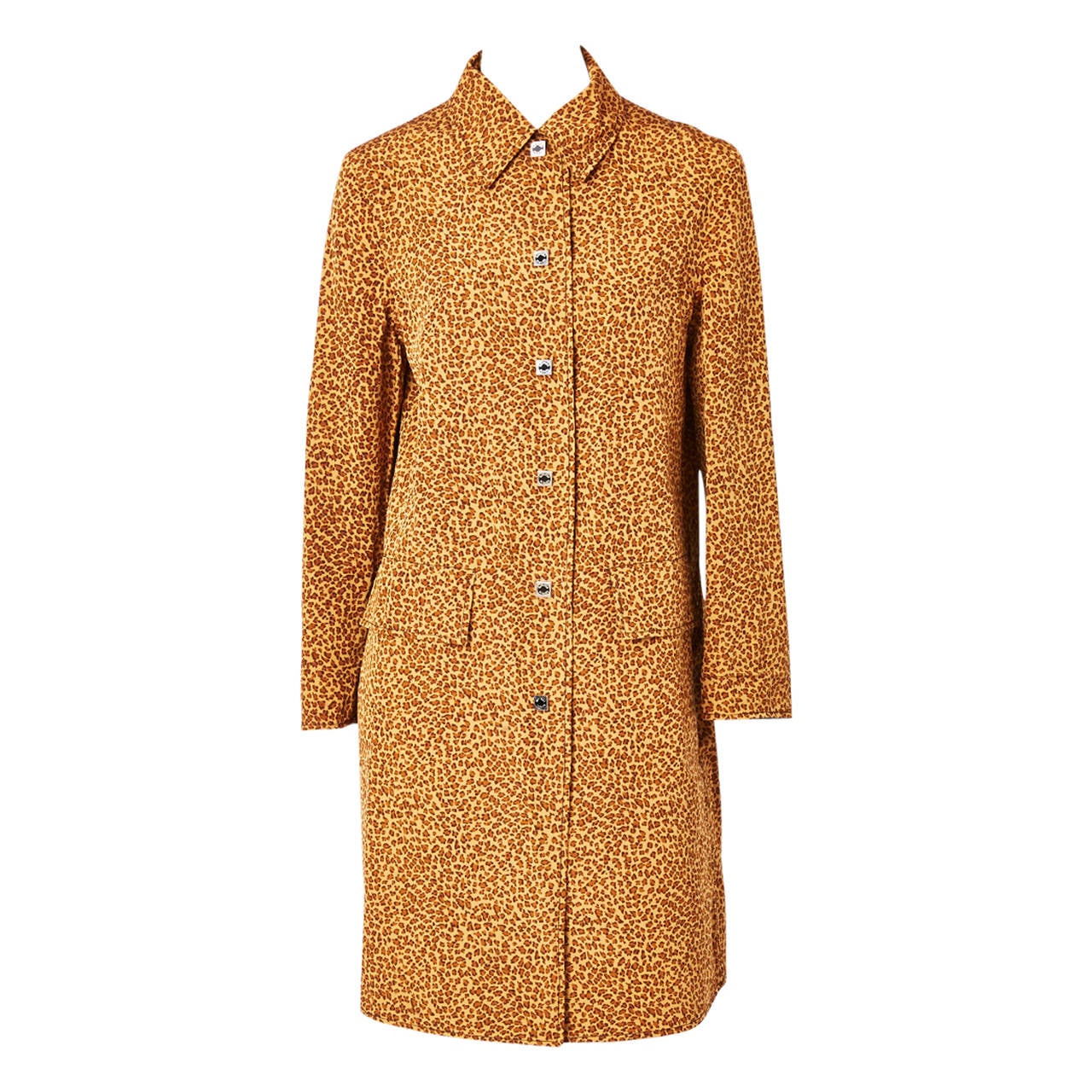 Bottega Veneta Leopard Print Raincoat 