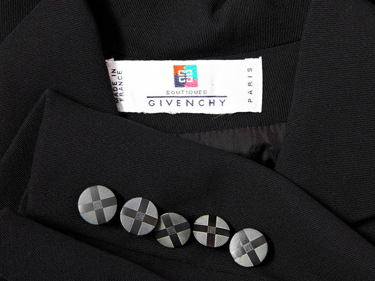 Women's Givenchy Black wool crepe Jumpsuit