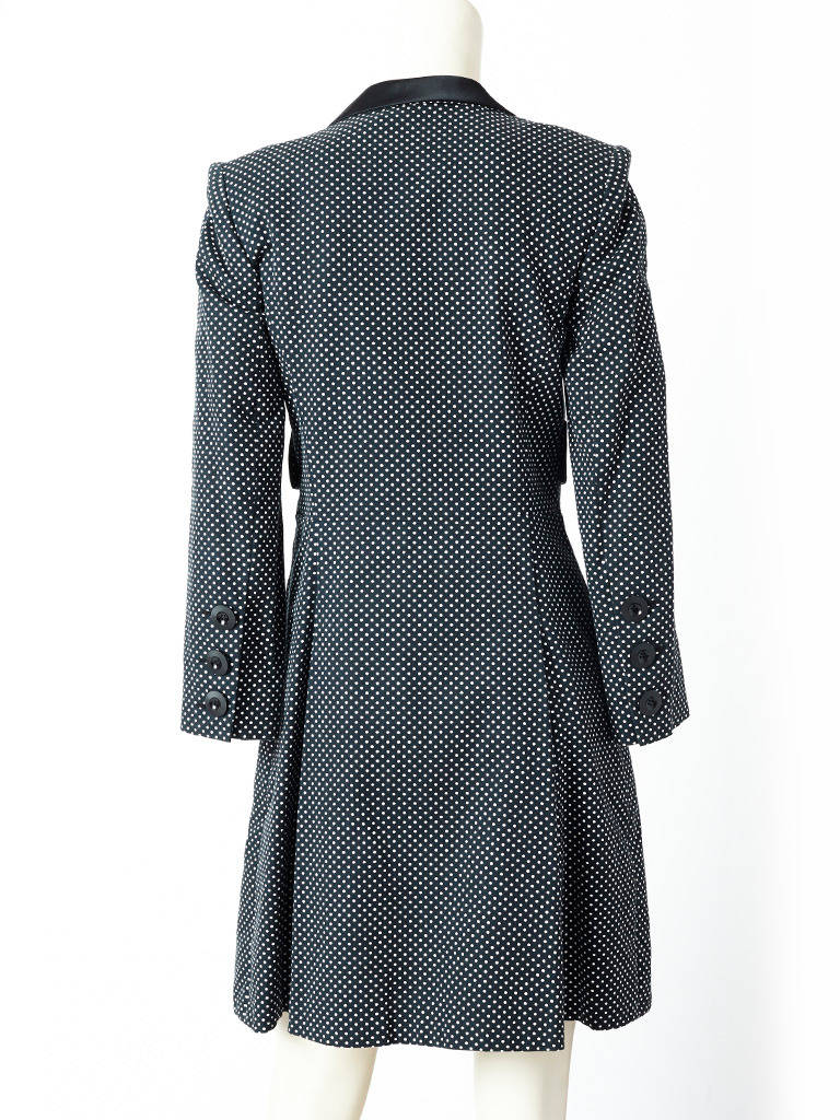 Galanos Polka Dot Day Dress In Excellent Condition In New York, NY
