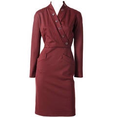 John Galliano for Dior Wool Jersey Day Dress