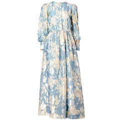 Vintage Hanae Mori Floral Chiffon Dress