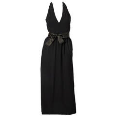 Norell Halter Neck Gown