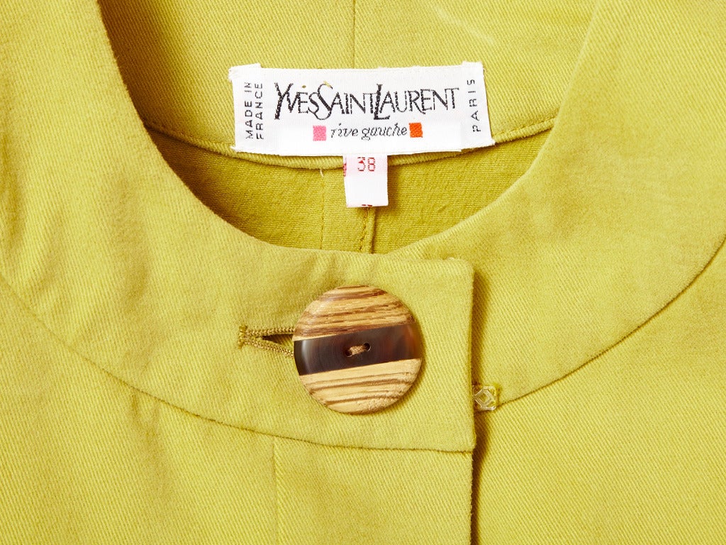 Yves Saint Laurent Belted Safari Jacket In Excellent Condition In New York, NY