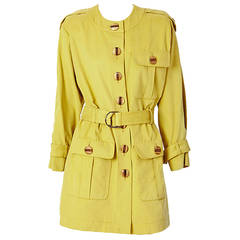 Yves Saint Laurent Belted Safari Jacket